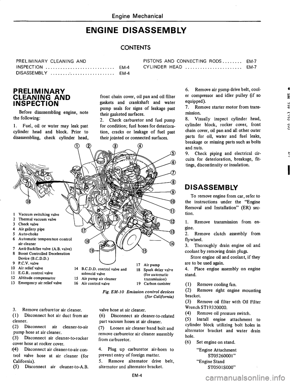DATSUN 710 1975 Workshop Manual 