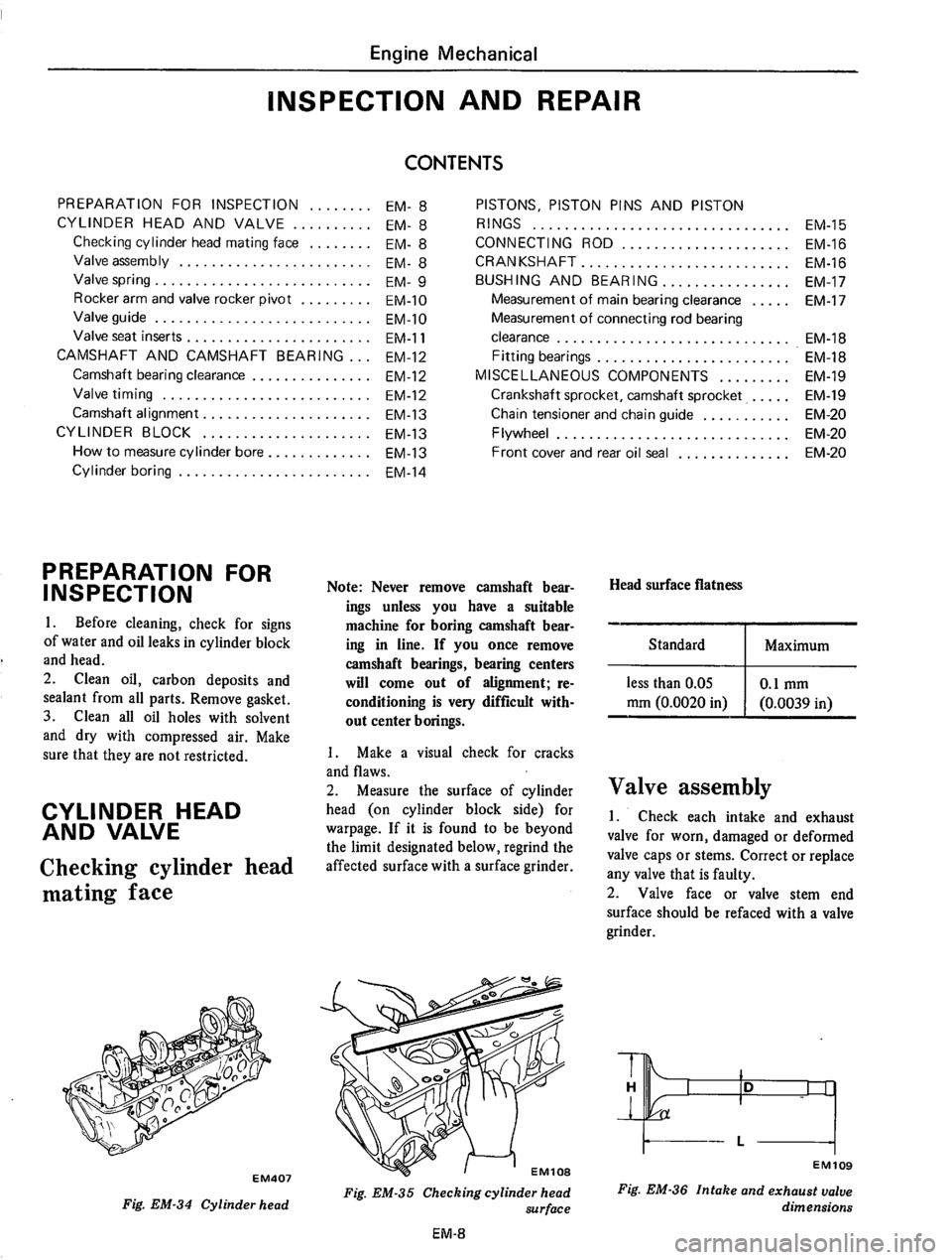 DATSUN 710 1975 Workshop Manual 