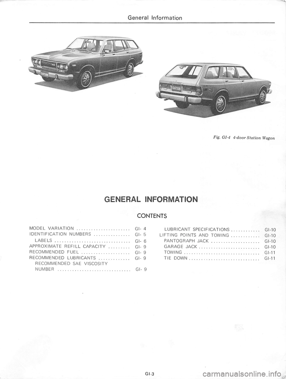 DATSUN 710 1975  Service Manual 