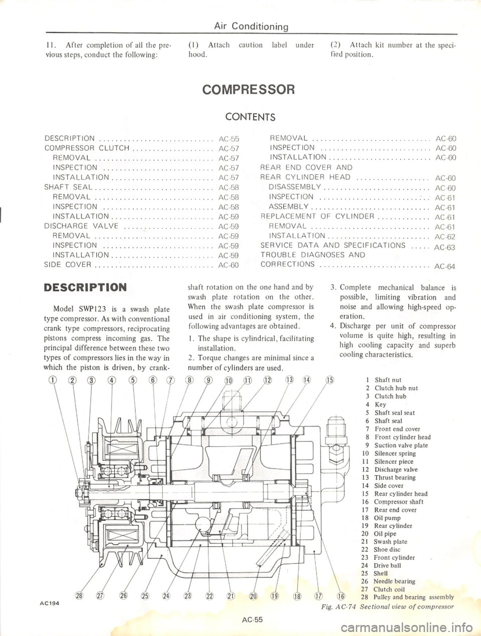 DATSUN 710 1975  Service Manual 