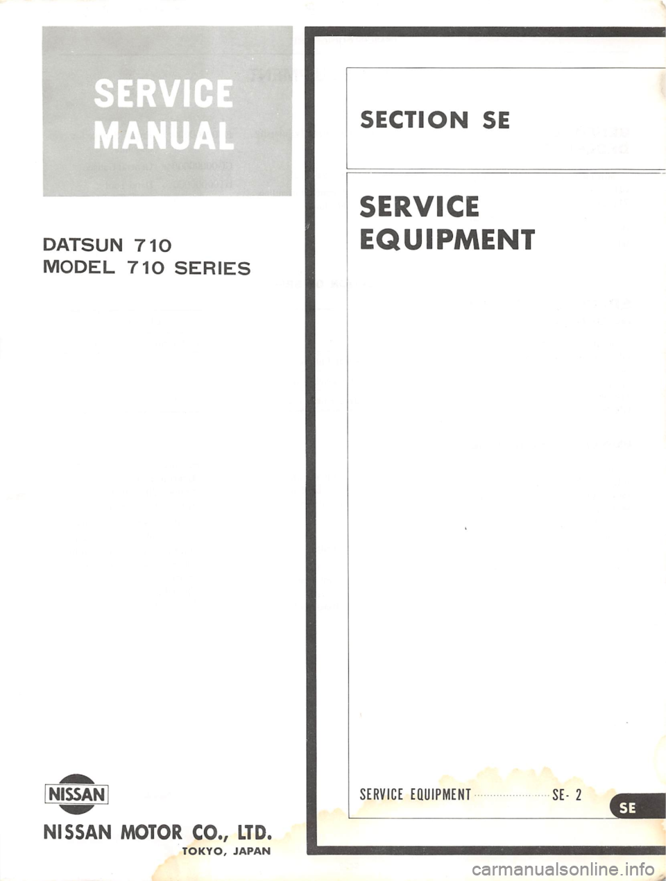 DATSUN 710 1975  Service Manual 