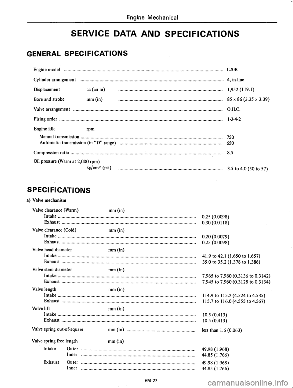DATSUN 710 1975 Manual PDF 