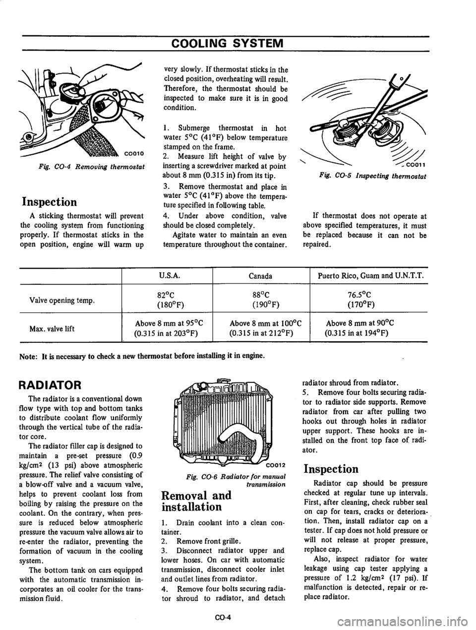DATSUN 710 1975 Owners Manual 