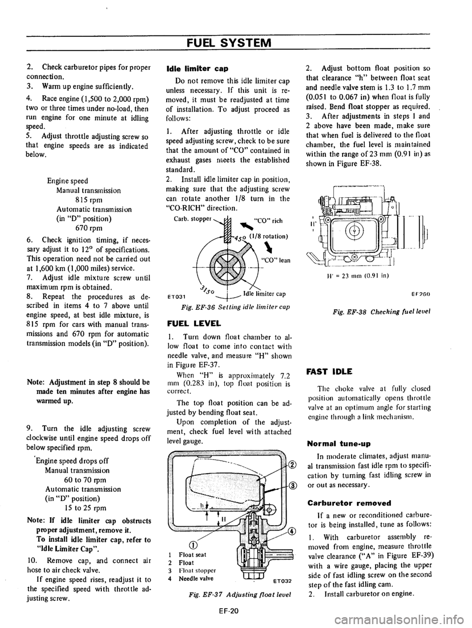 DATSUN 710 1976 Service Manual DATSUN 710 1976 Service Manual