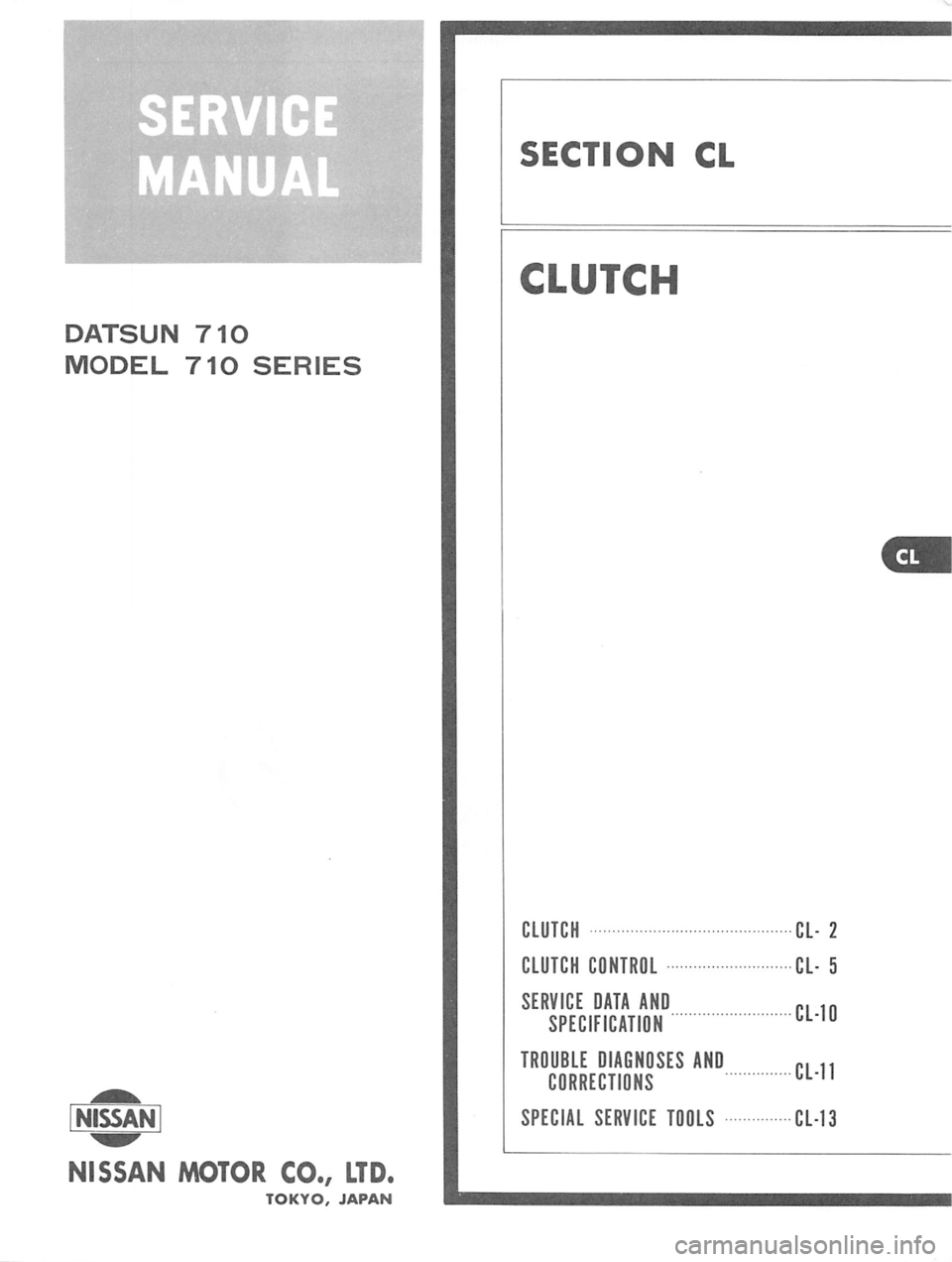 DATSUN 710 1976 Service Manual DATSUN 710 1976 Service Manual