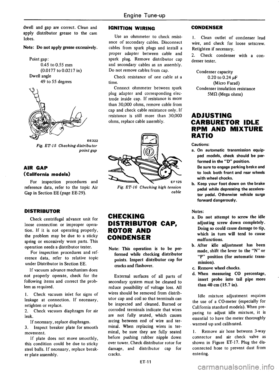 DATSUN 710 1976 Owners Manual 