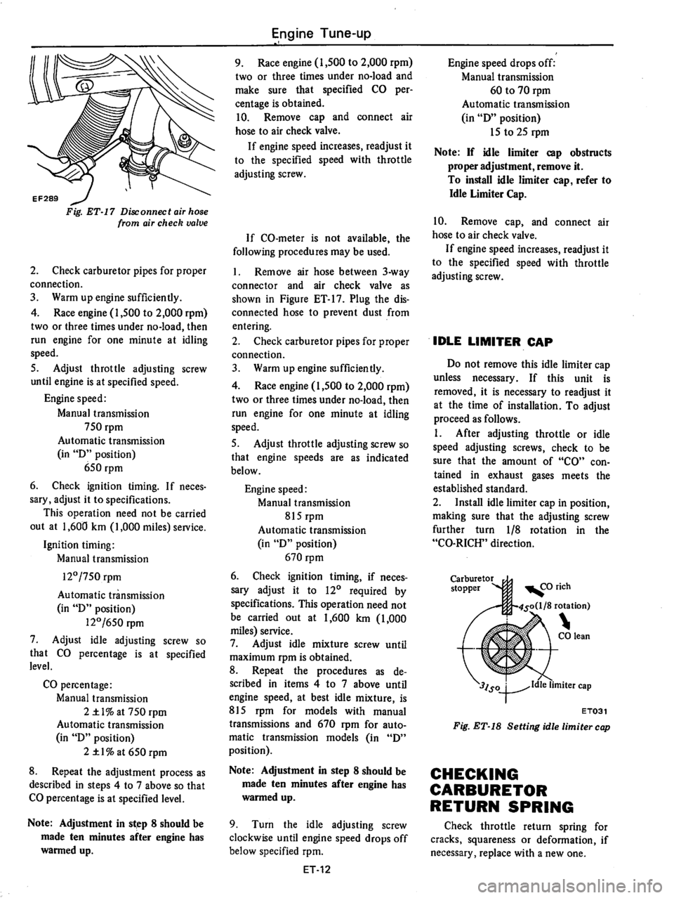 DATSUN 710 1976 Owners Manual 