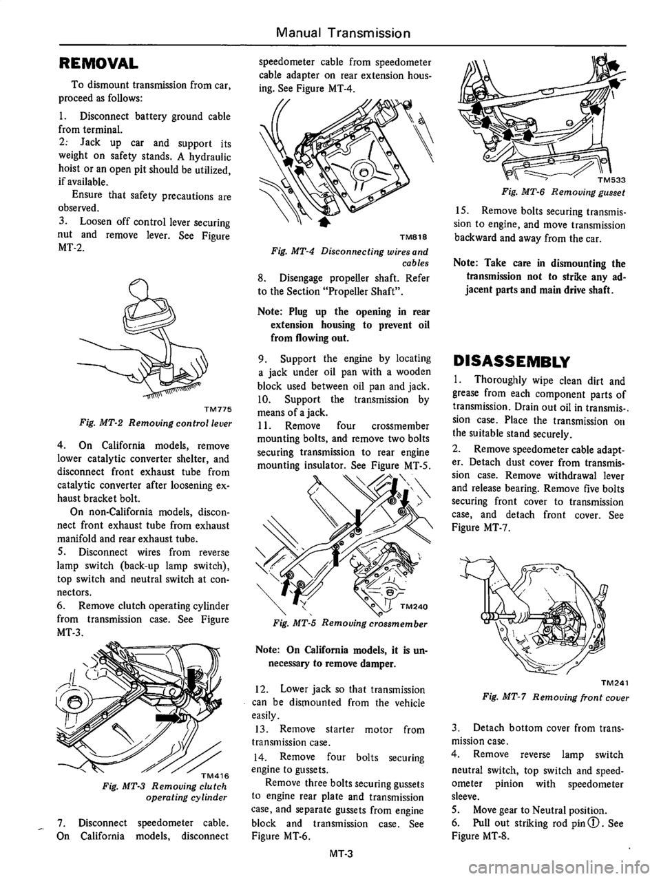 DATSUN 710 1976 Service Manual DATSUN 710 1976 Service Manual