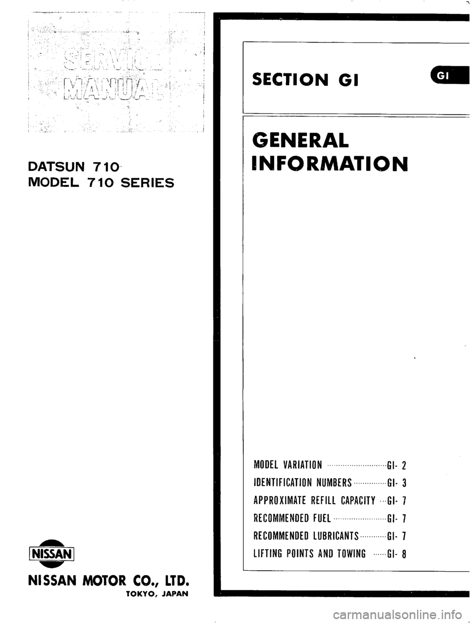 DATSUN 710 1976  Service Manual 
