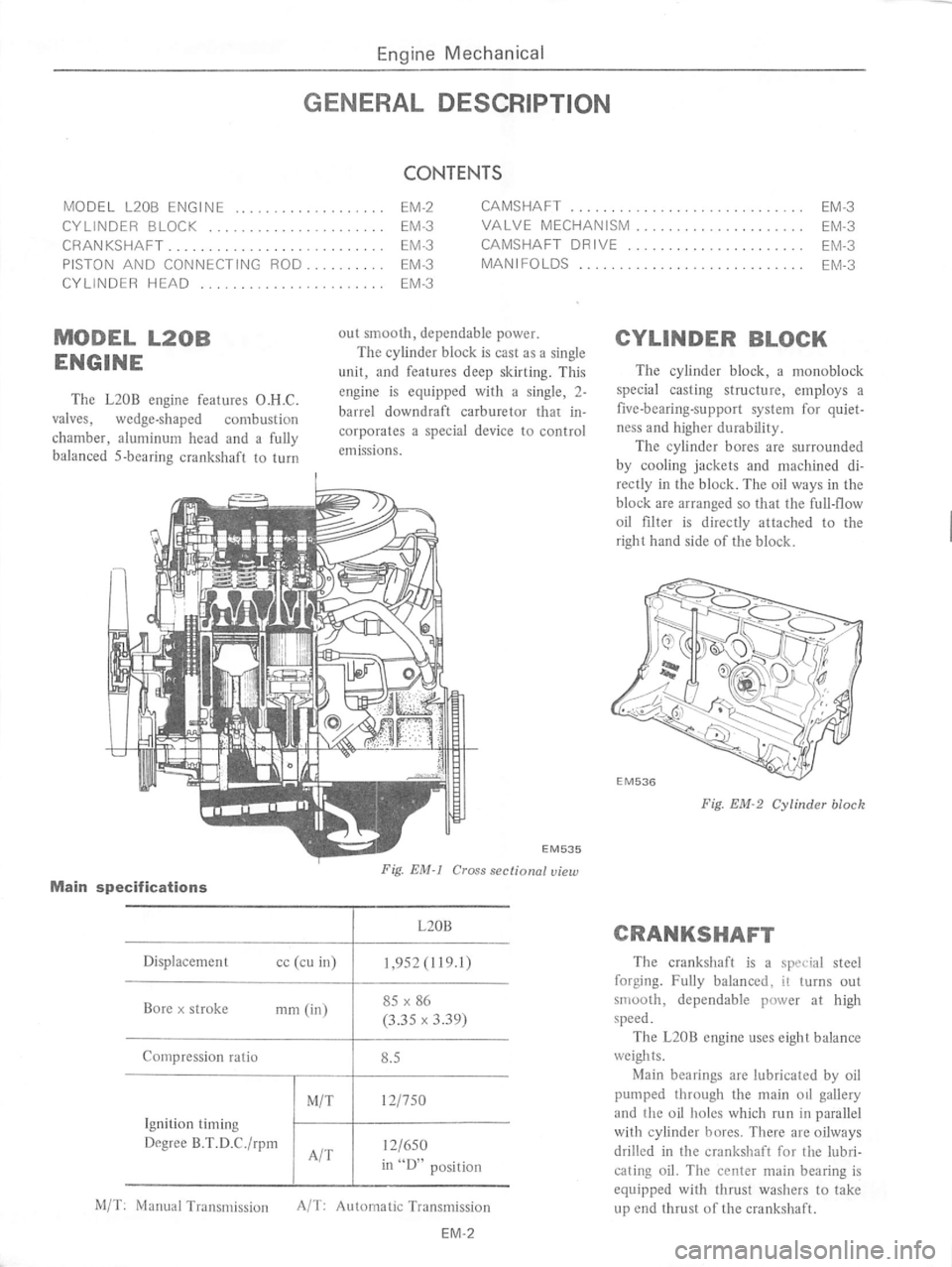 DATSUN 710 1976 Workshop Manual DATSUN 710 1976 Workshop Manual