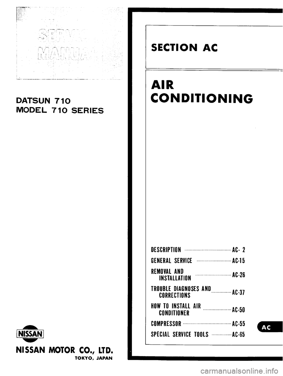 DATSUN 710 1976  Service Manual 