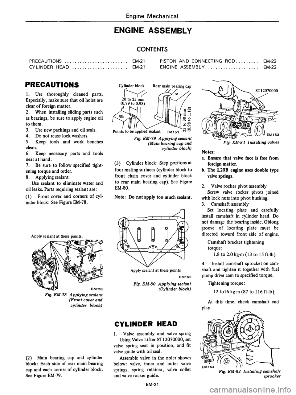DATSUN 710 1976 Repair Manual 