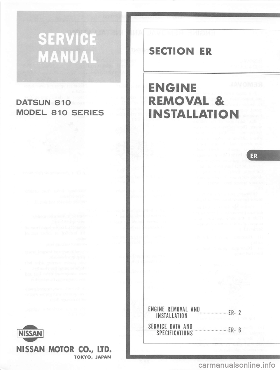 DATSUN 810 1977 Service Manual DATSUN 810 1977 Service Manual