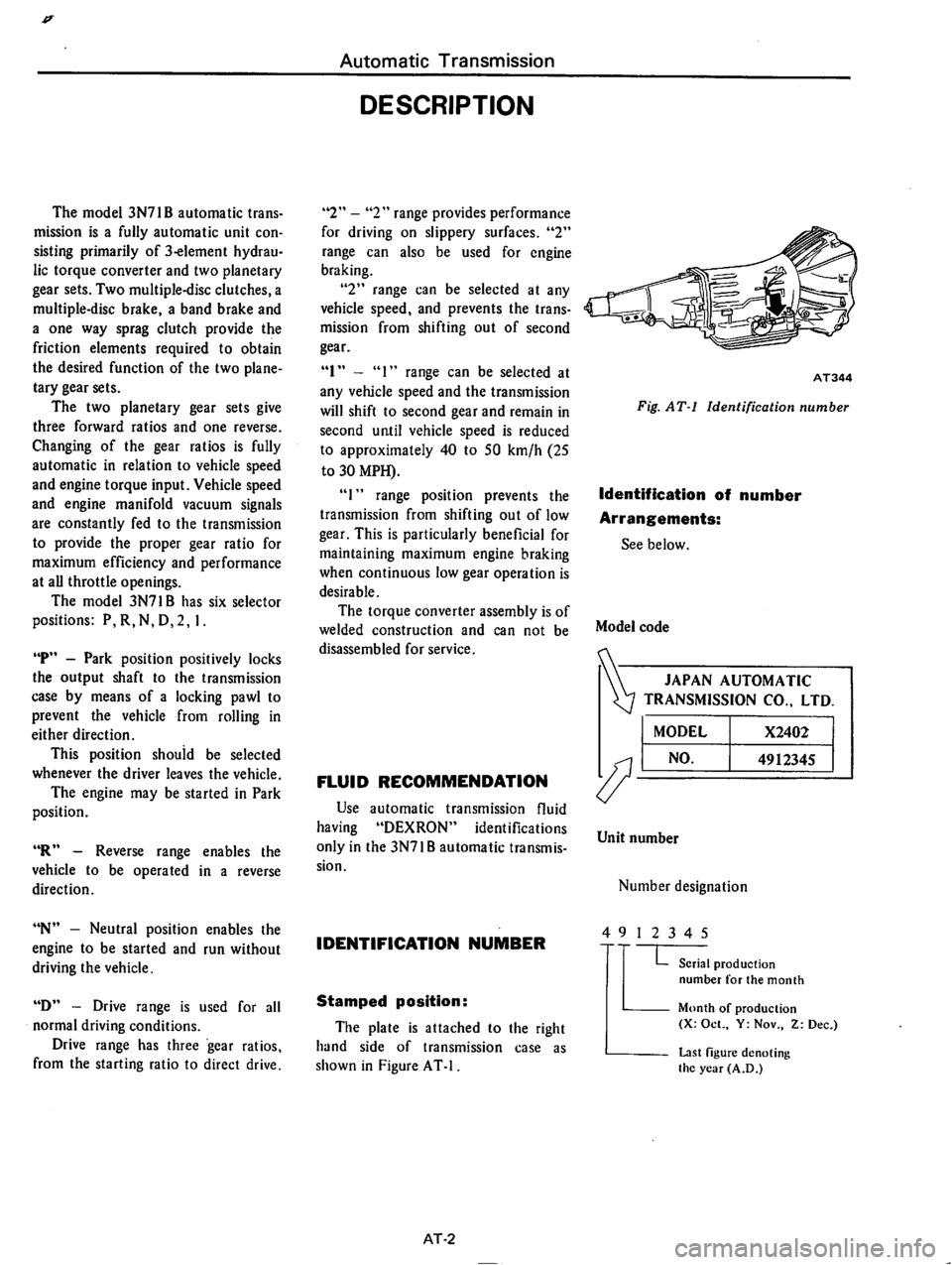 DATSUN 810 1977  Service Manual 