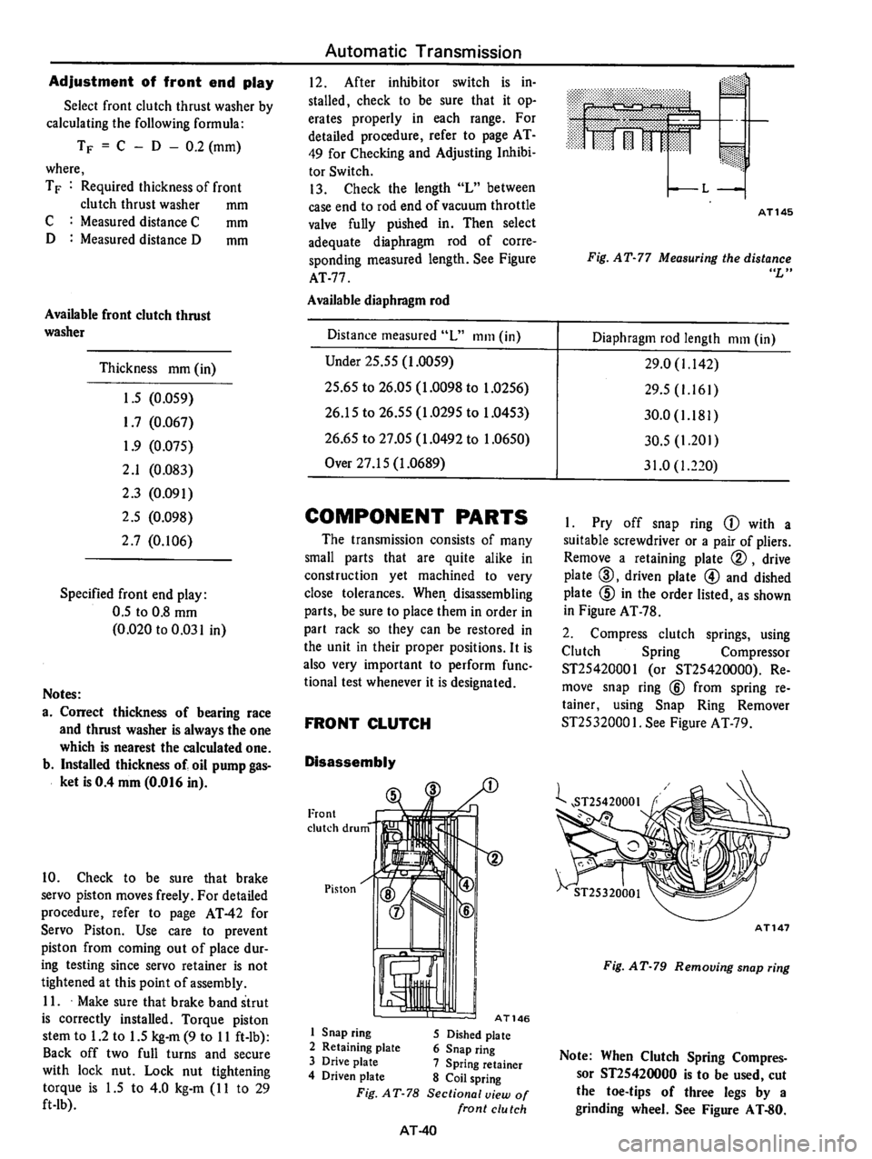 DATSUN 810 1977 Service Manual DATSUN 810 1977 Service Manual