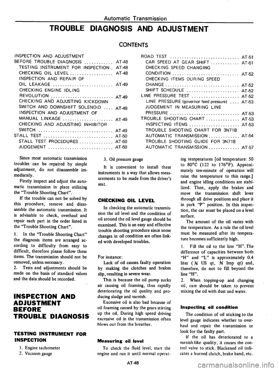 DATSUN 810 1977  Service Manual 