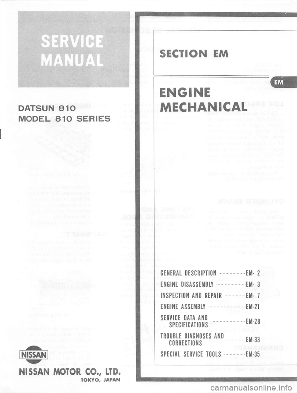 DATSUN 810 1977 Owners Guide DATSUN 810 1977 Owners Guide
