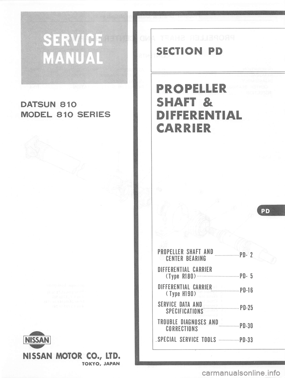 DATSUN 810 1977  Service Manual 