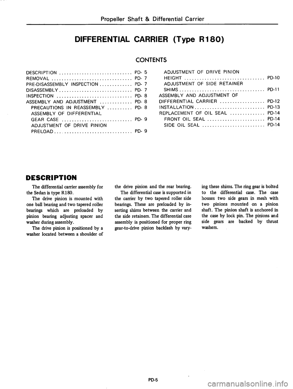 DATSUN 810 1977 Service Manual DATSUN 810 1977 Service Manual