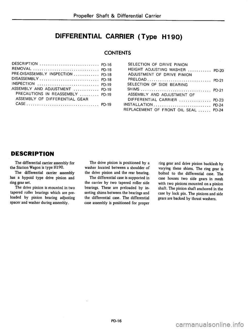 DATSUN 810 1977 Service Manual DATSUN 810 1977 Service Manual