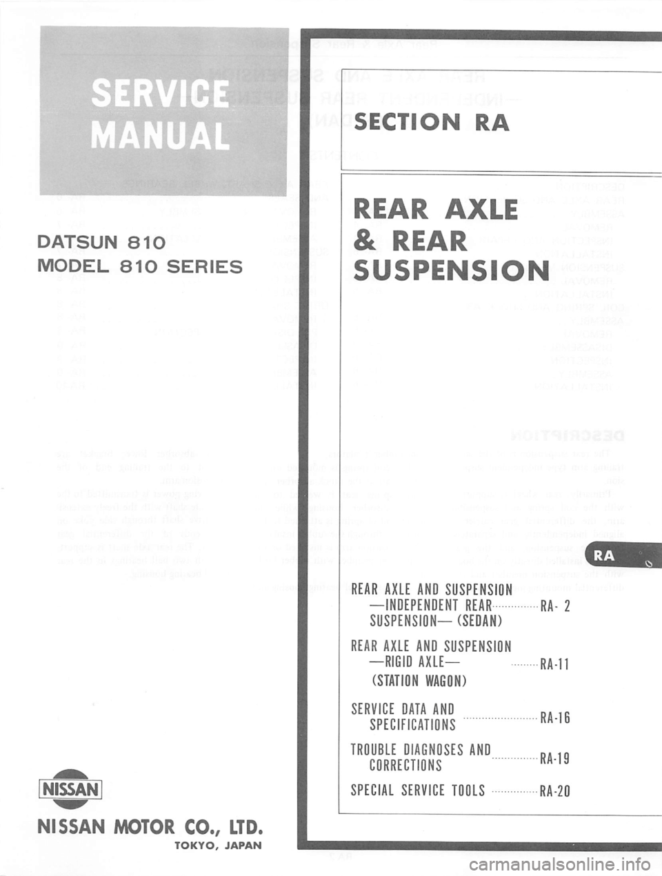 DATSUN 810 1977  Service Manual 
