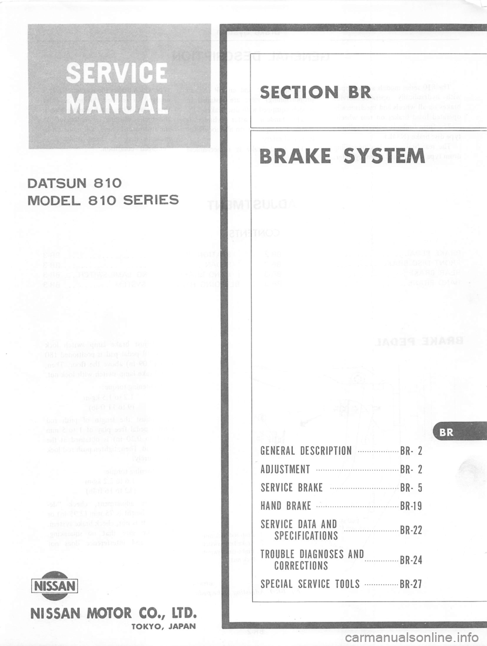 DATSUN 810 1977  Service Manual 
