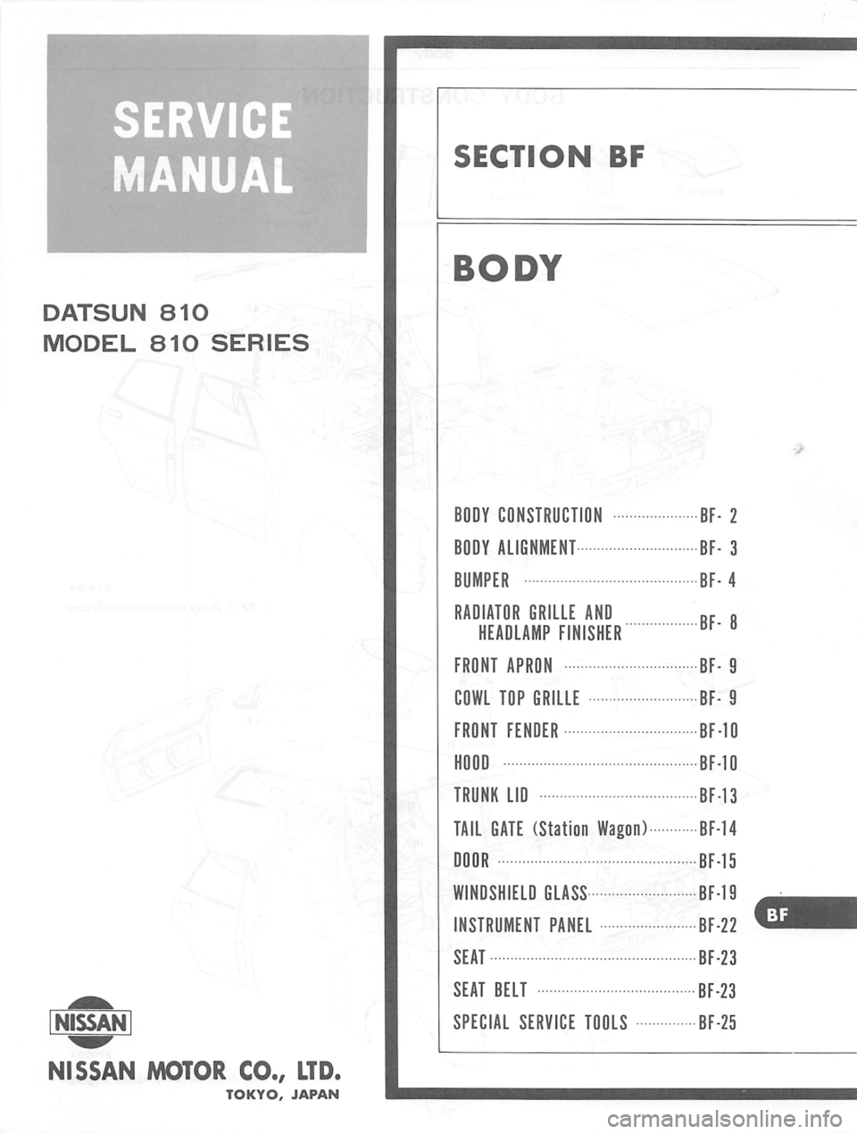 DATSUN 810 1977  Service Manual 