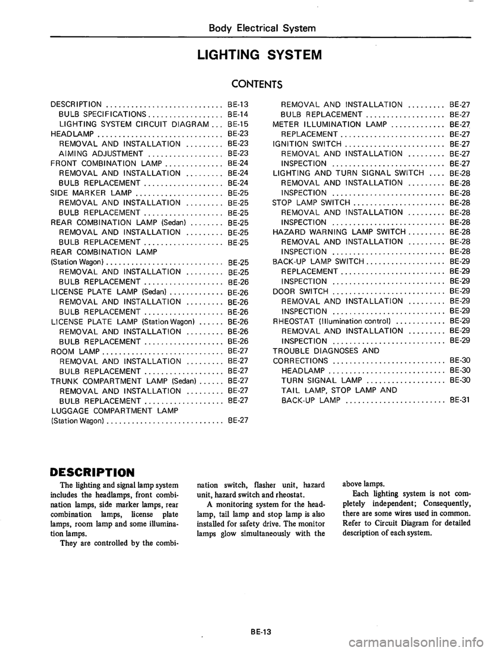 DATSUN 810 1977  Service Manual 
