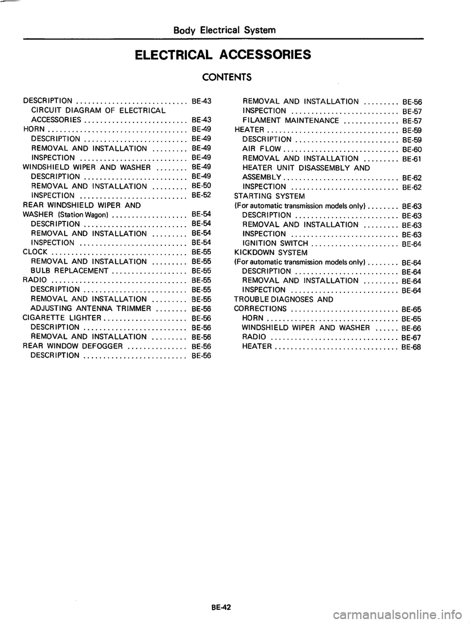 DATSUN 810 1977  Service Manual 