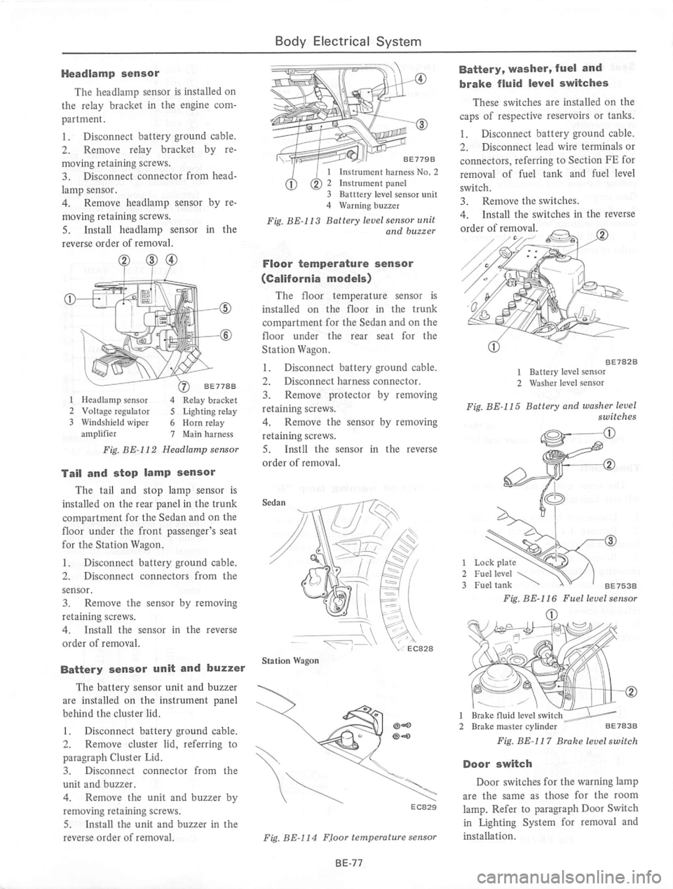 DATSUN 810 1977  Service Manual 