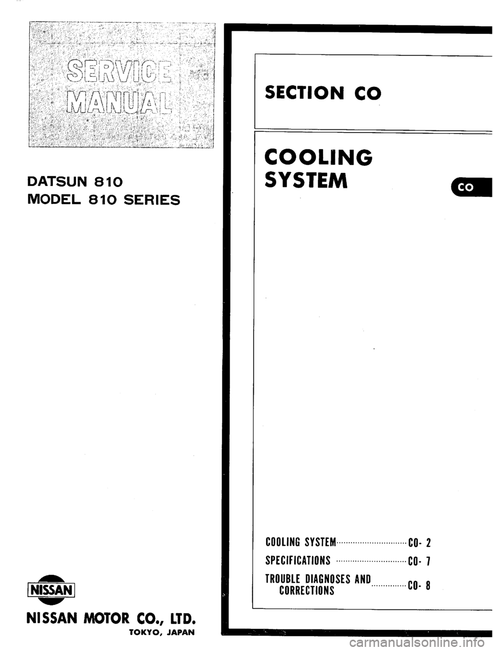 DATSUN 810 1977 Manual PDF 