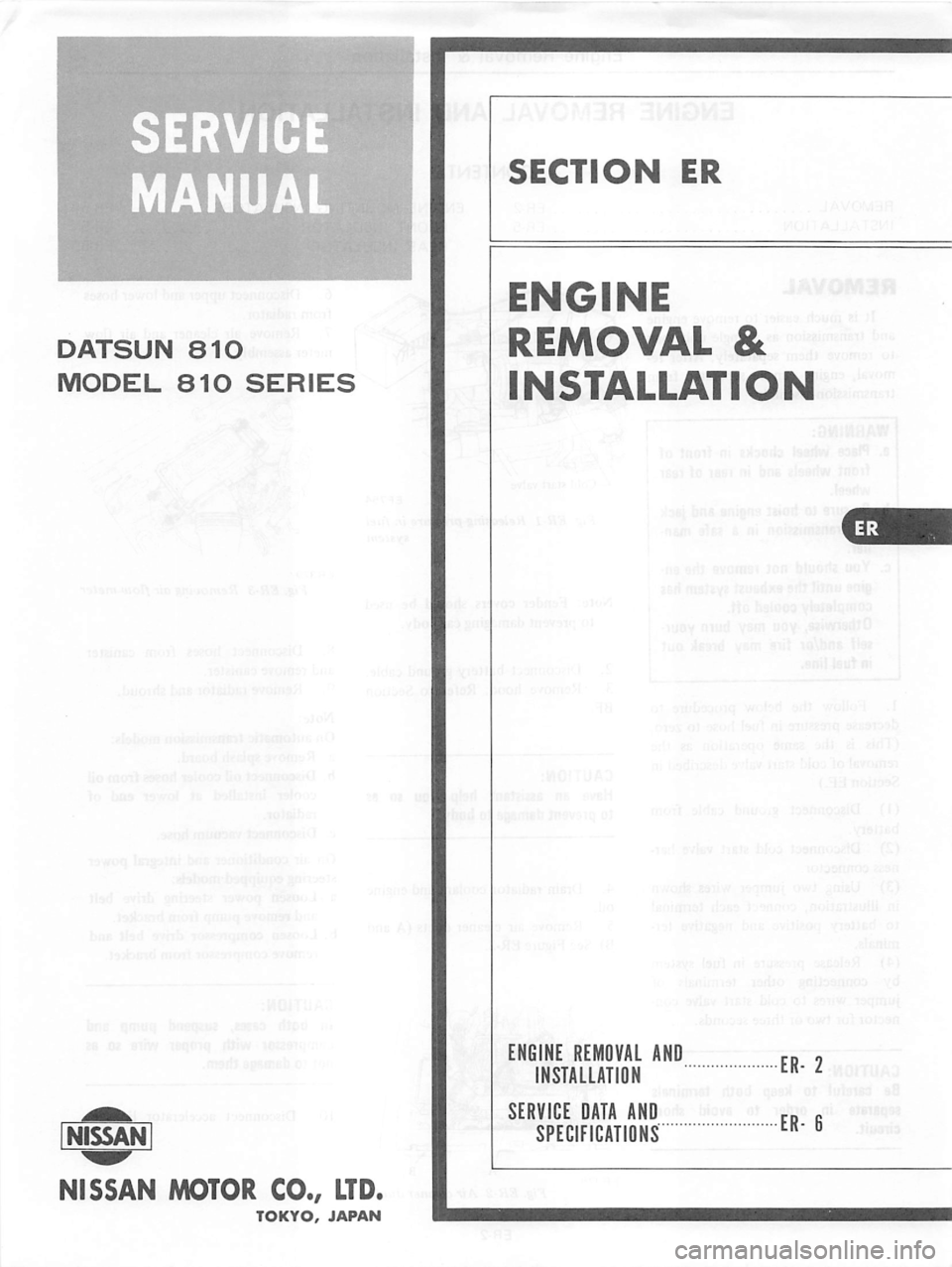 DATSUN 810 1978 Service Manual DATSUN 810 1978 Service Manual