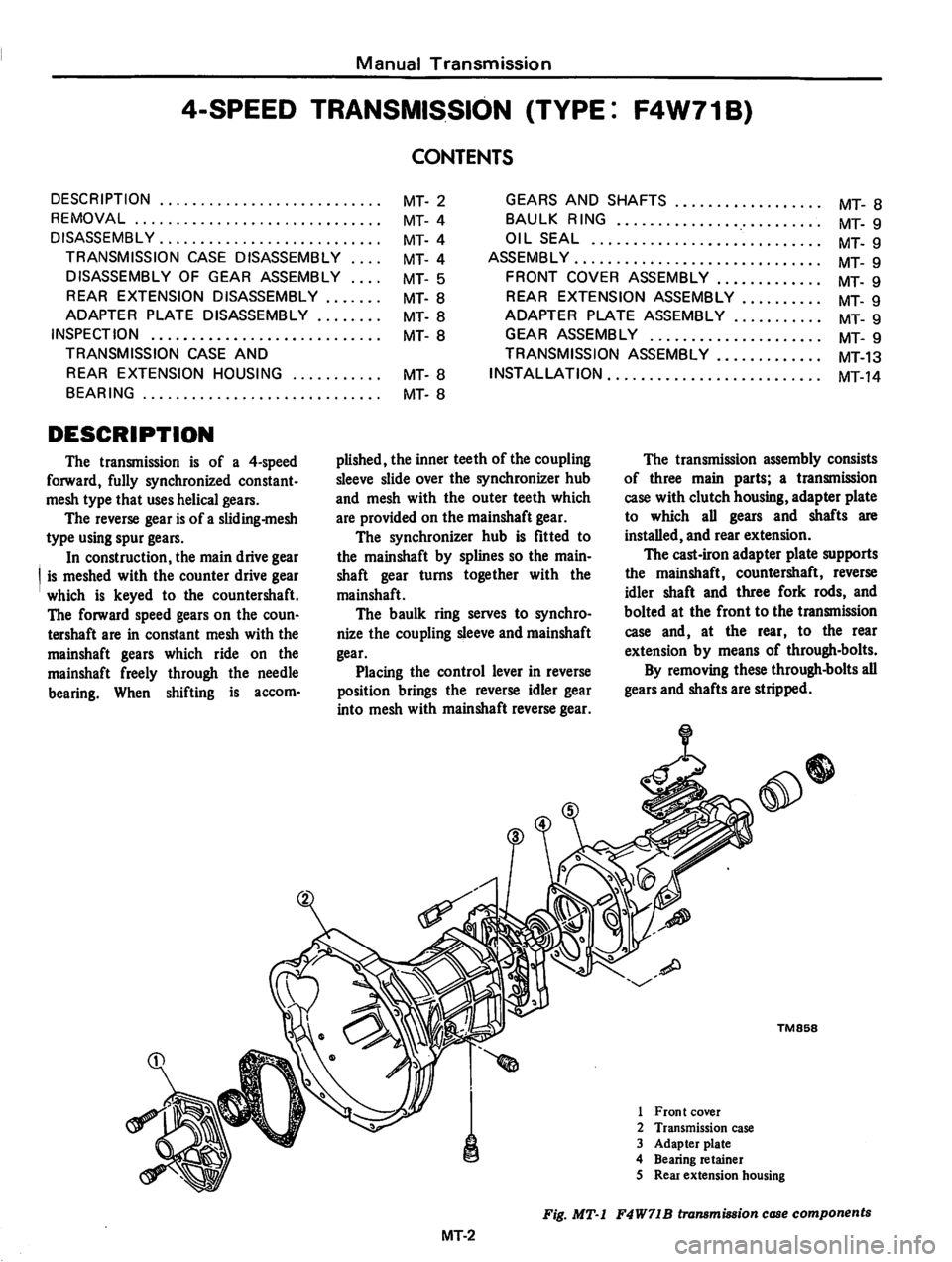 DATSUN 810 1978 Service Manual DATSUN 810 1978 Service Manual