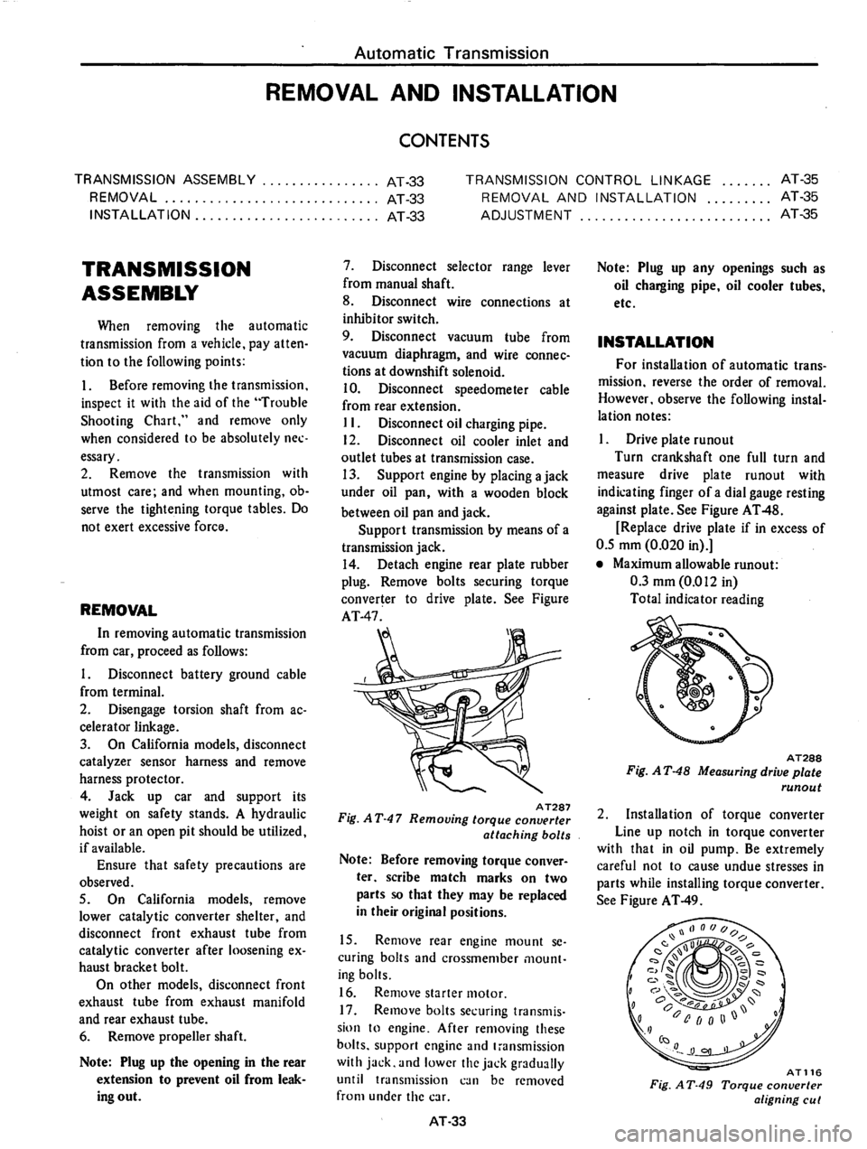 DATSUN 810 1978 Service Manual DATSUN 810 1978 Service Manual