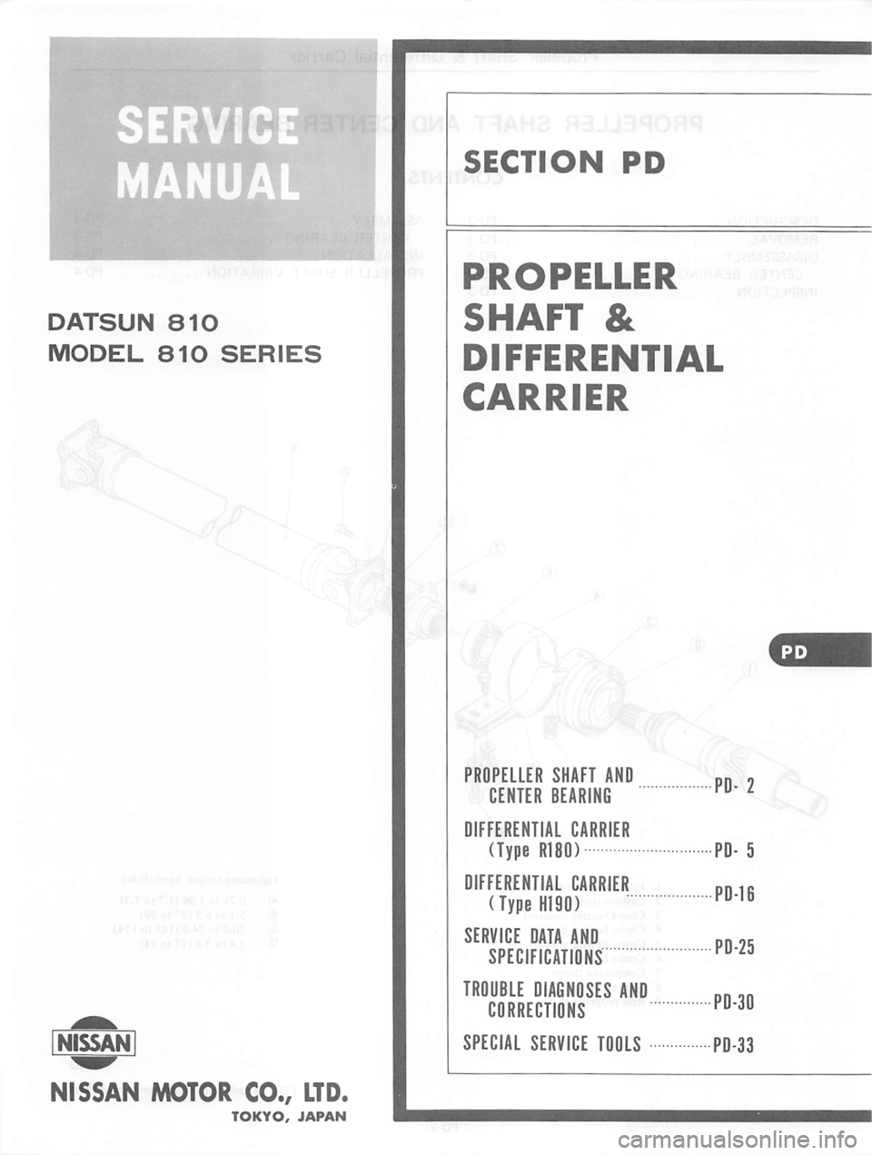DATSUN 810 1978 Service Manual DATSUN 810 1978 Service Manual