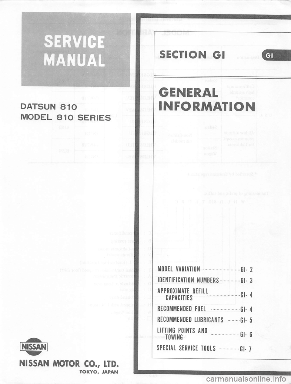 DATSUN 810 1978  Service Manual 