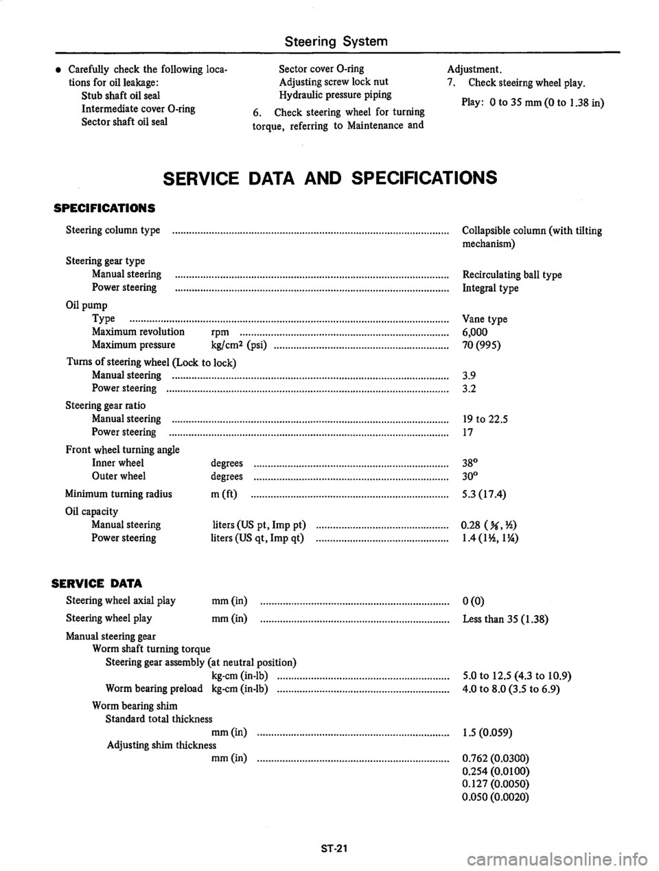 DATSUN 810 1978 Service Manual DATSUN 810 1978 Service Manual