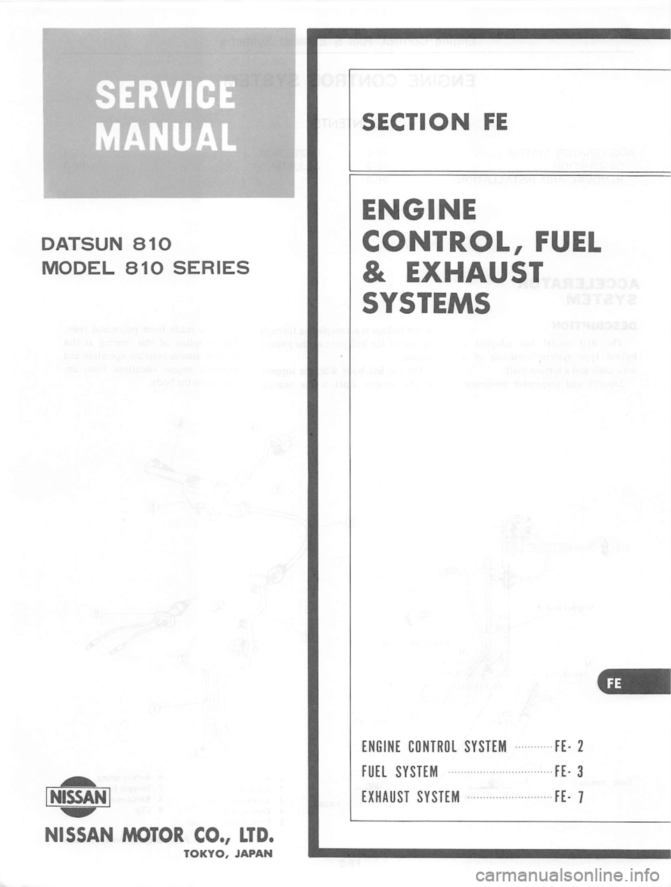 DATSUN 810 1978 Service Manual DATSUN 810 1978 Service Manual