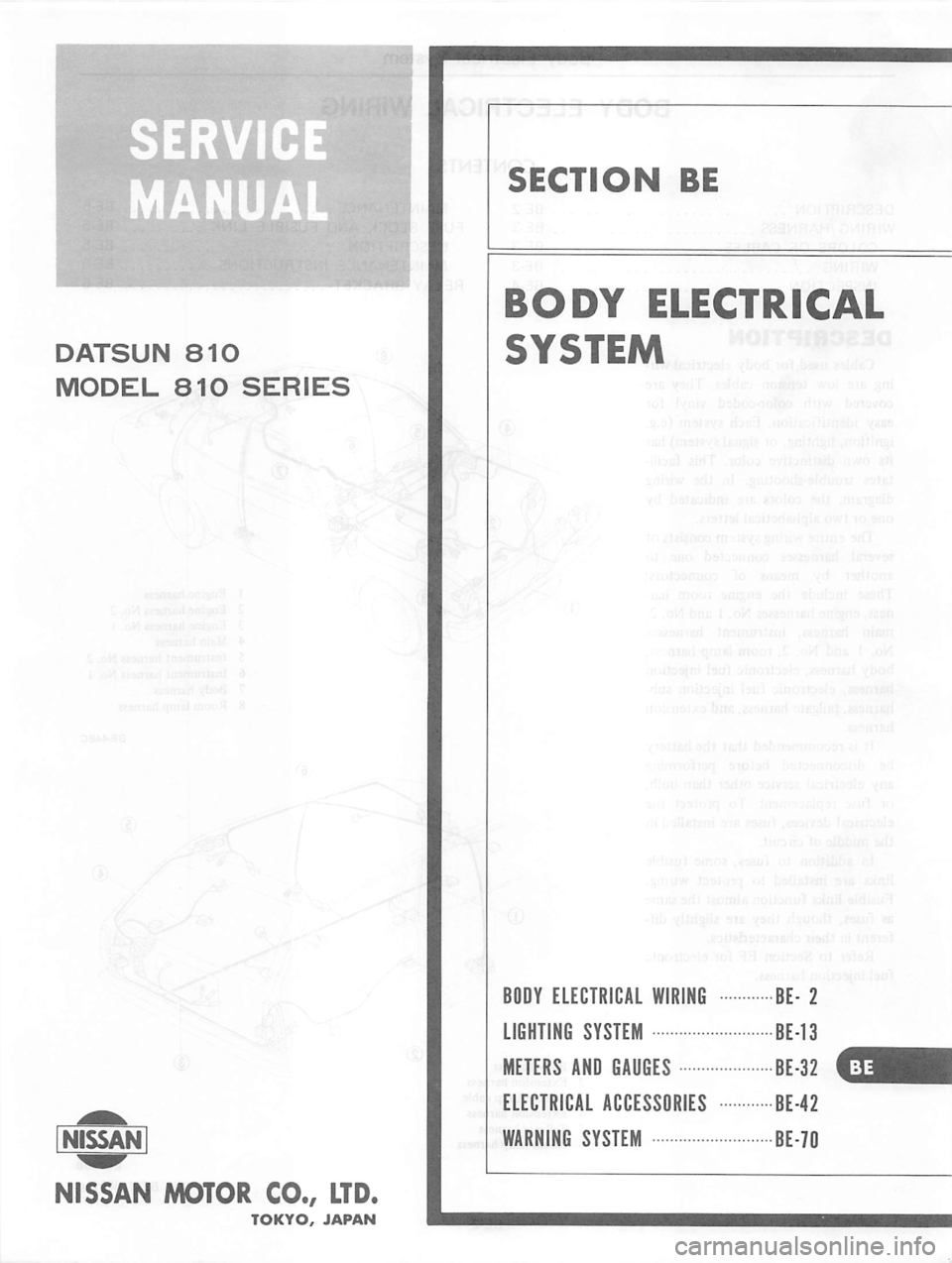 DATSUN 810 1978  Service Manual 