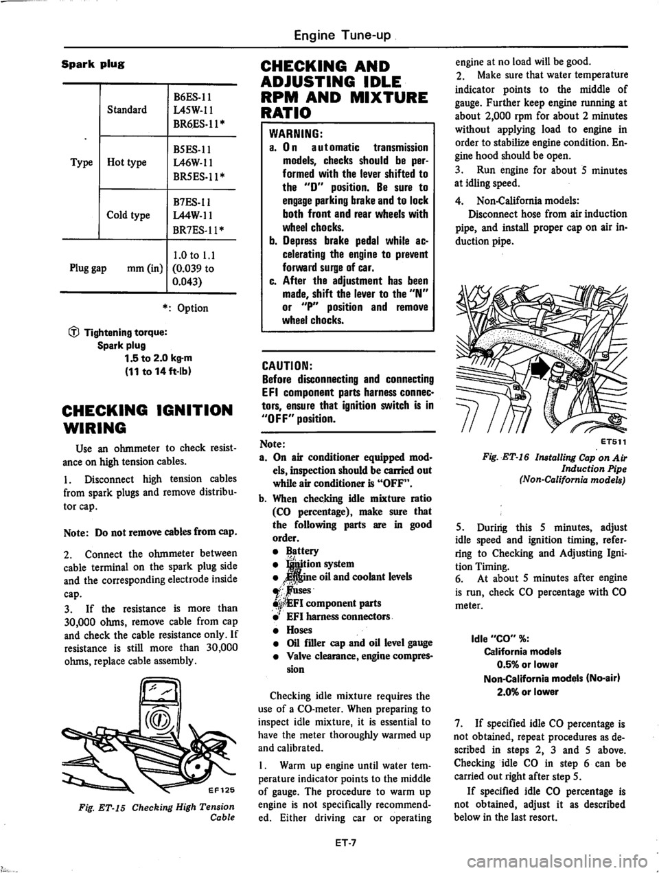 DATSUN 810 1979 User Guide 