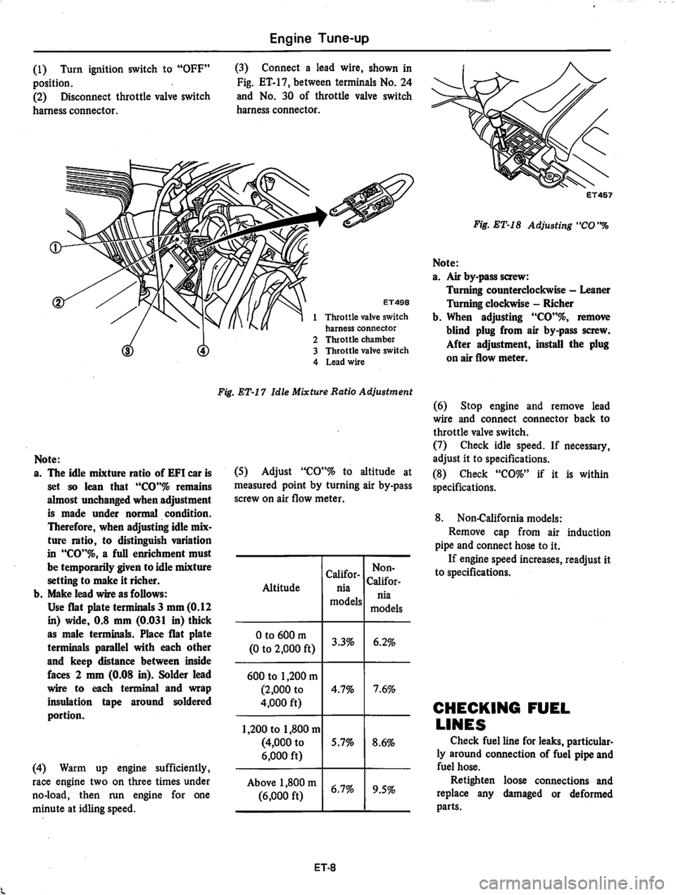 DATSUN 810 1979 User Guide 