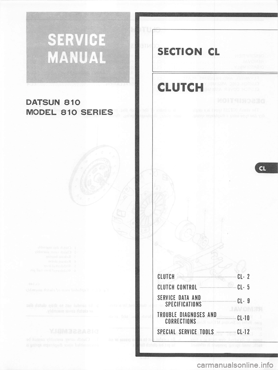 DATSUN 810 1979 Service Manual DATSUN 810 1979 Service Manual