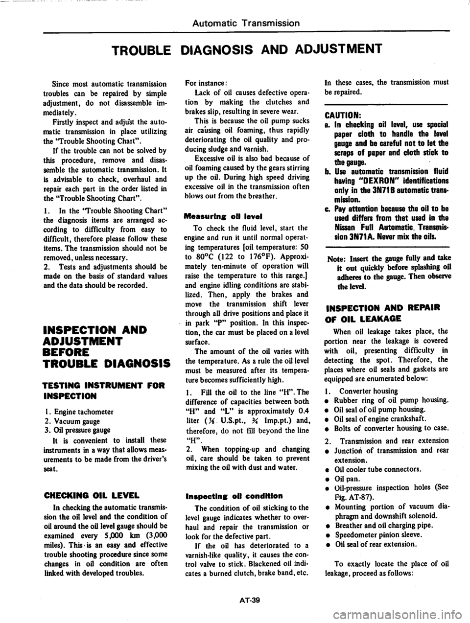 DATSUN 810 1979 Service Manual DATSUN 810 1979 Service Manual