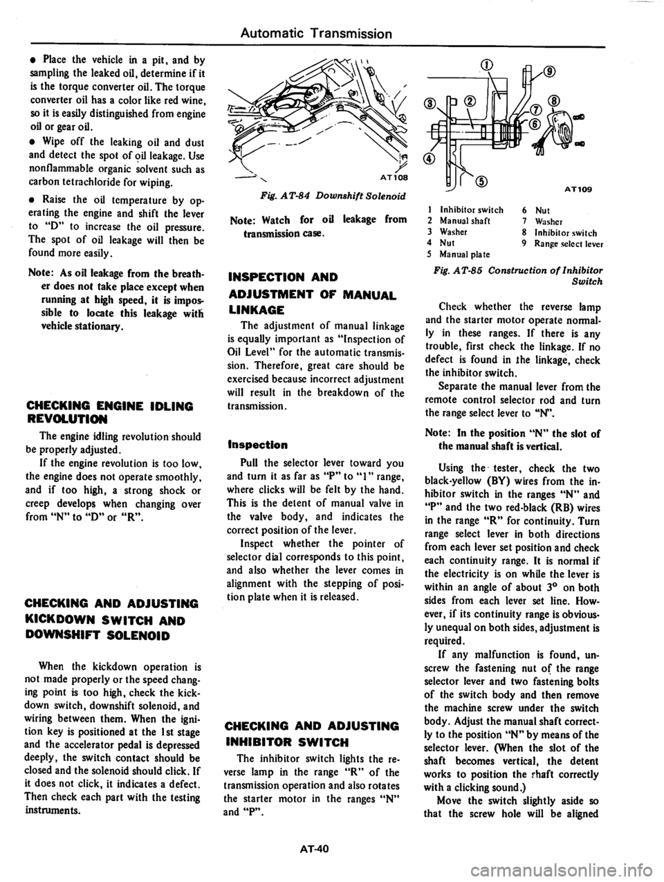 DATSUN 810 1979 Service Manual DATSUN 810 1979 Service Manual