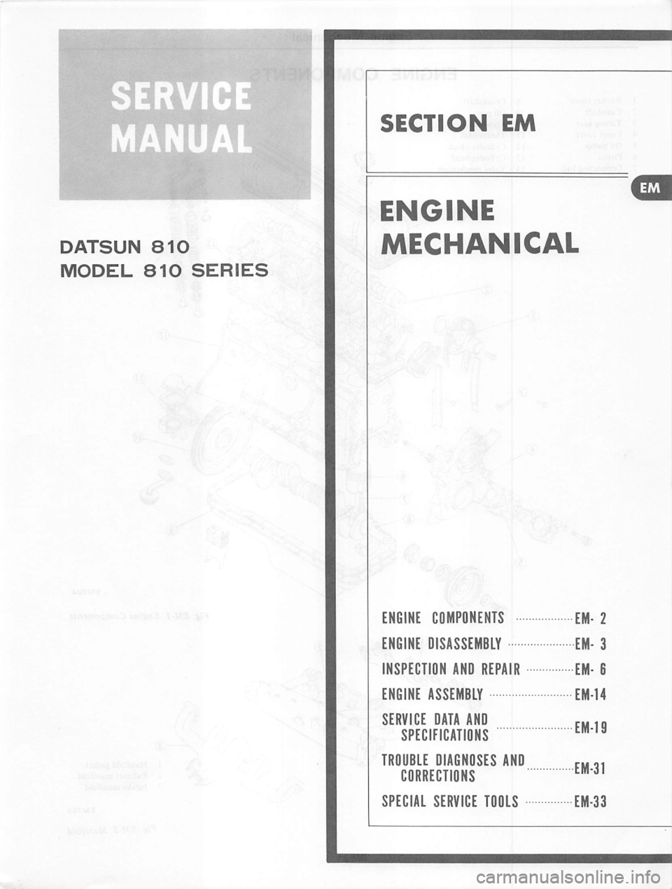 DATSUN 810 1979 Owners Manual 