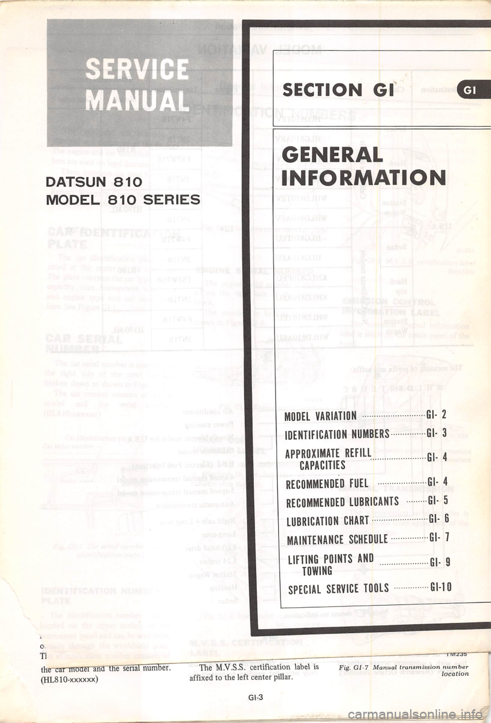 DATSUN 810 1979  Service Manual 