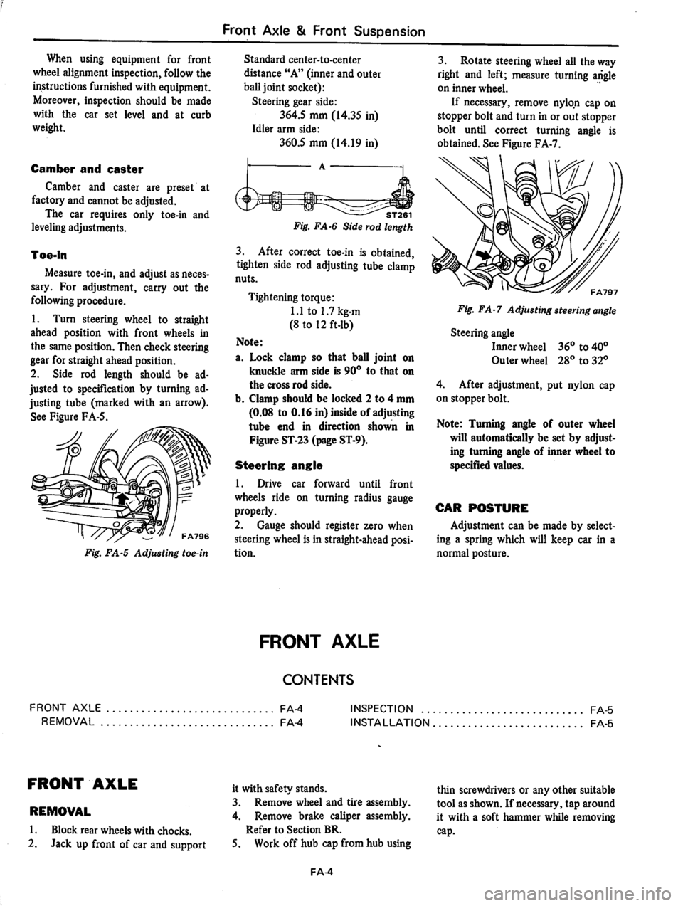 DATSUN 810 1979 Service Manual DATSUN 810 1979 Service Manual