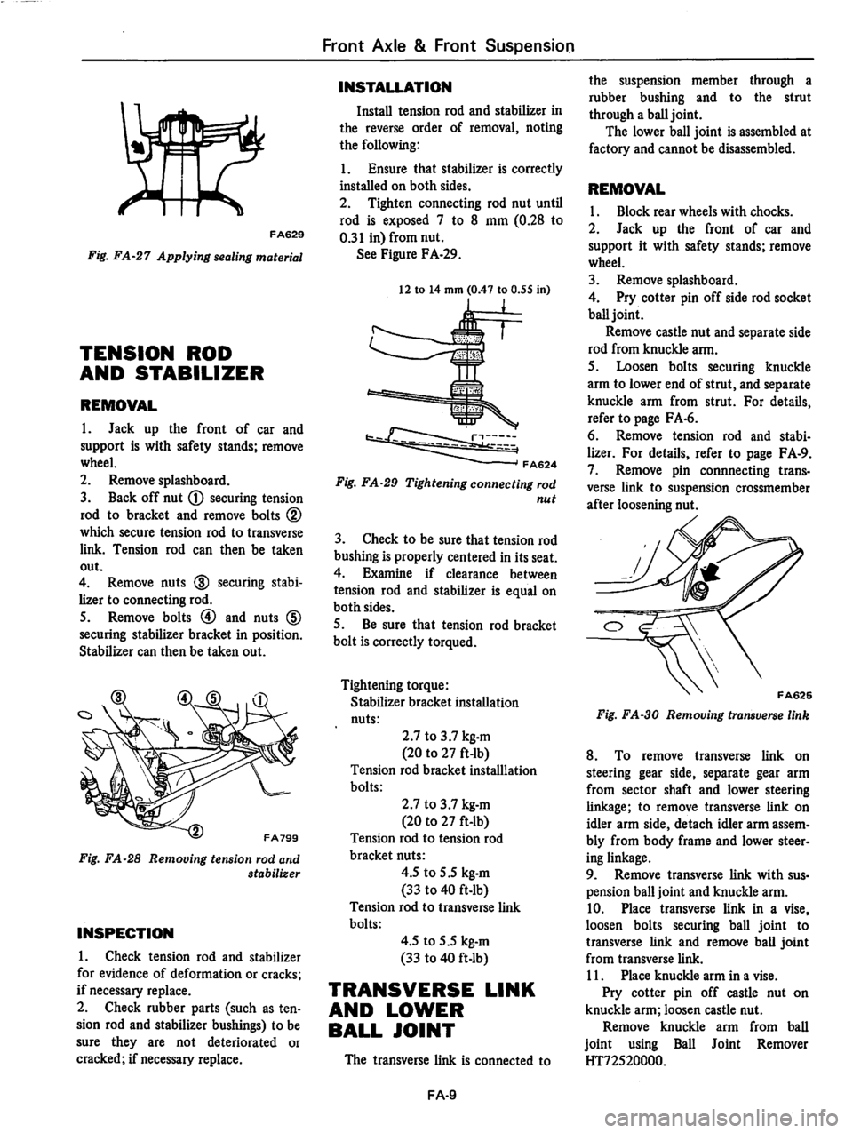 DATSUN 810 1979 Service Manual DATSUN 810 1979 Service Manual