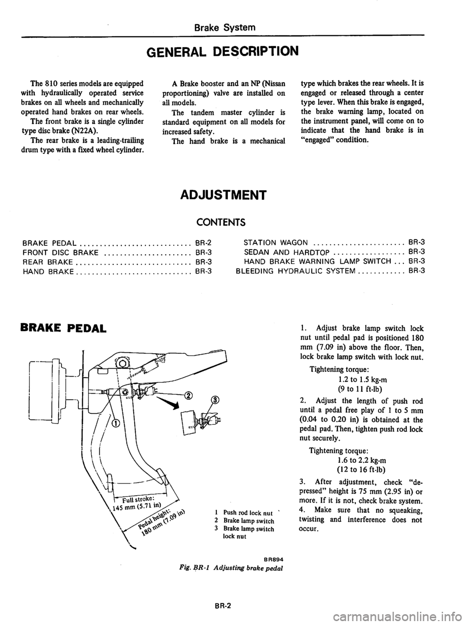 DATSUN 810 1979 Service Manual DATSUN 810 1979 Service Manual