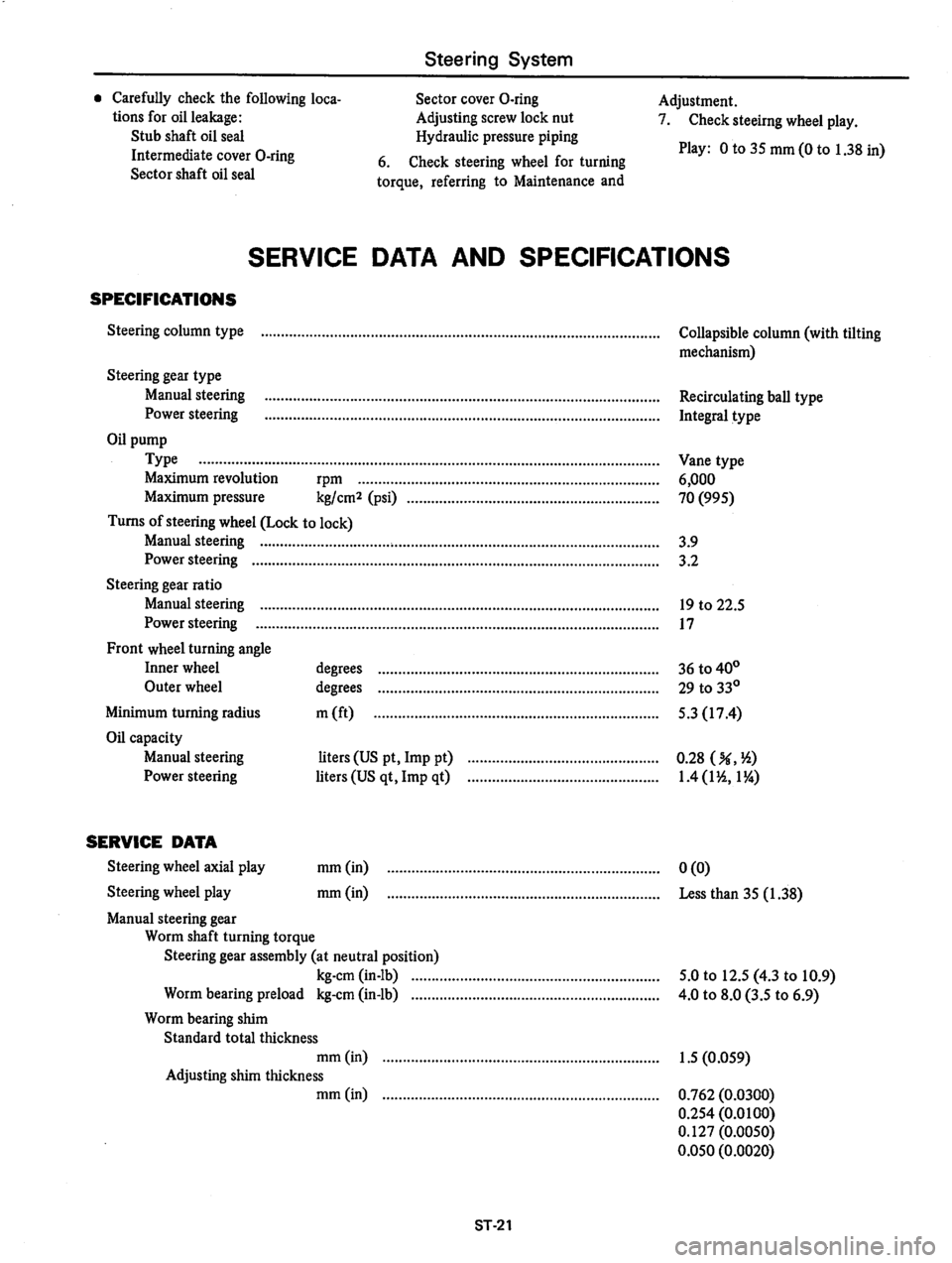 DATSUN 810 1979 Service Manual DATSUN 810 1979 Service Manual